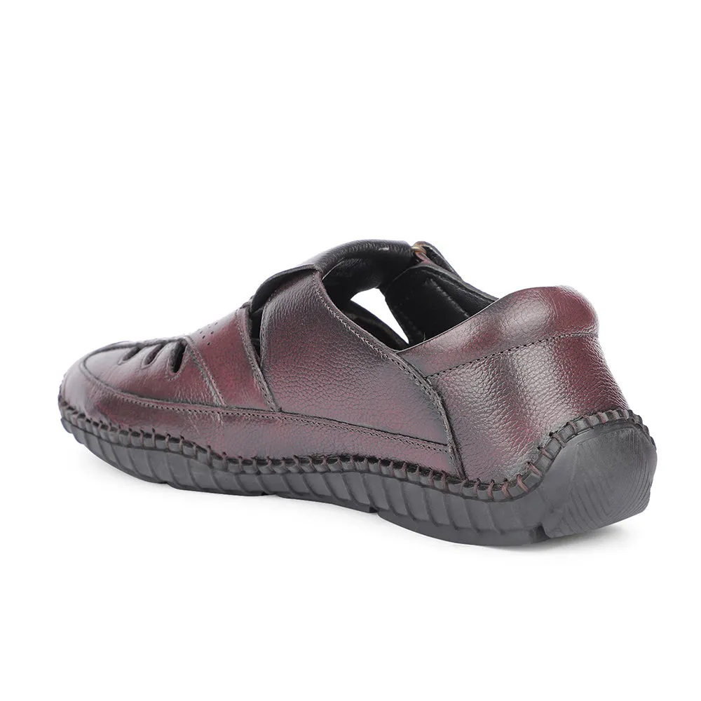 Healers Brown Casual Buckle Sandal For Men JPL-205 By Liberty