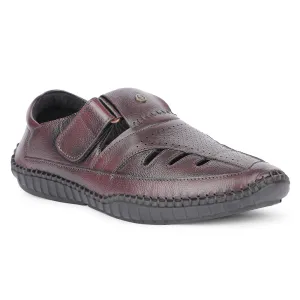 Healers Brown Casual Buckle Sandal For Men JPL-205 By Liberty