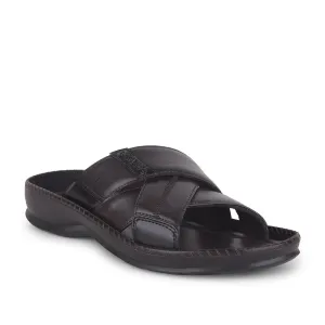Healers Brown Casual Slippers For Men STARC-2E By Liberty