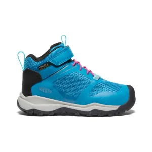 Keen Little Kids' Wanduro Waterproof Boot  |  Fjord Blue/Fuchsia Purple