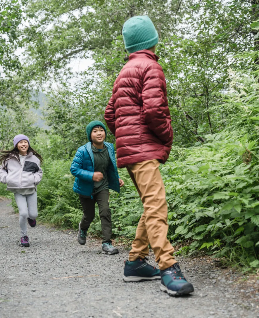 Keen Little Kids' Wanduro Waterproof Boot  |  Sky Captain/Sea Moss