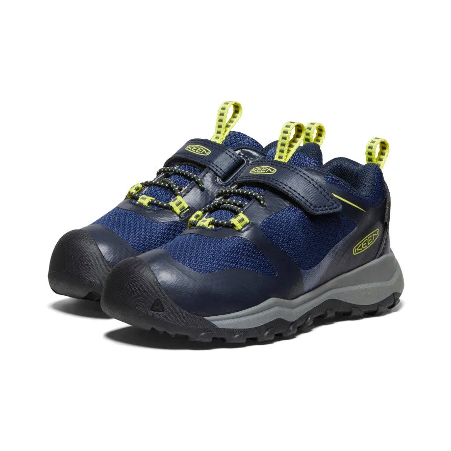 Keen Little Kids' Wanduro Waterproof Shoe  |  Sky Captain/Evening Primrose