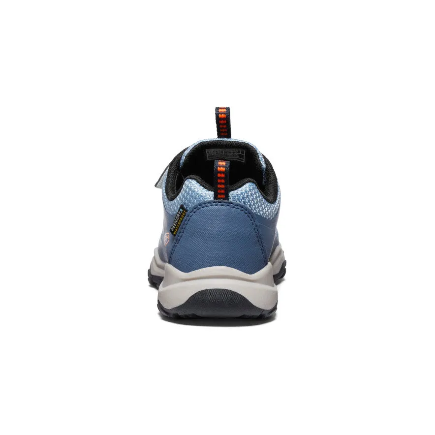 Keen Little Kids' Wanduro Waterproof Shoe  |  Vintage Indigo/Scarlet Ibis