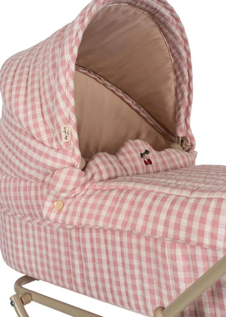 Konges Sljd: Doll Pram - Powder Pink Check