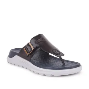 Leap7x Brown Casual Slippers For Men CHARLY-1E By Liberty