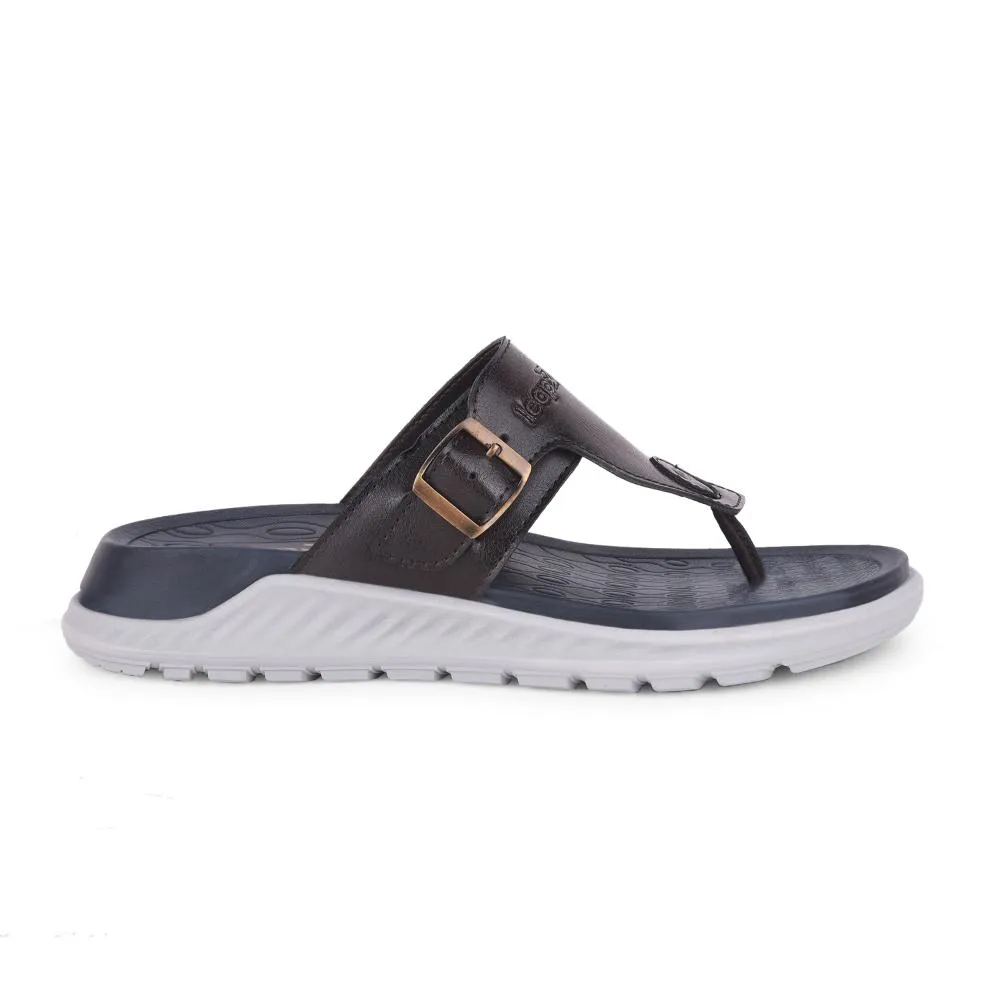 Leap7x Brown Casual Slippers For Men CHARLY-1E By Liberty