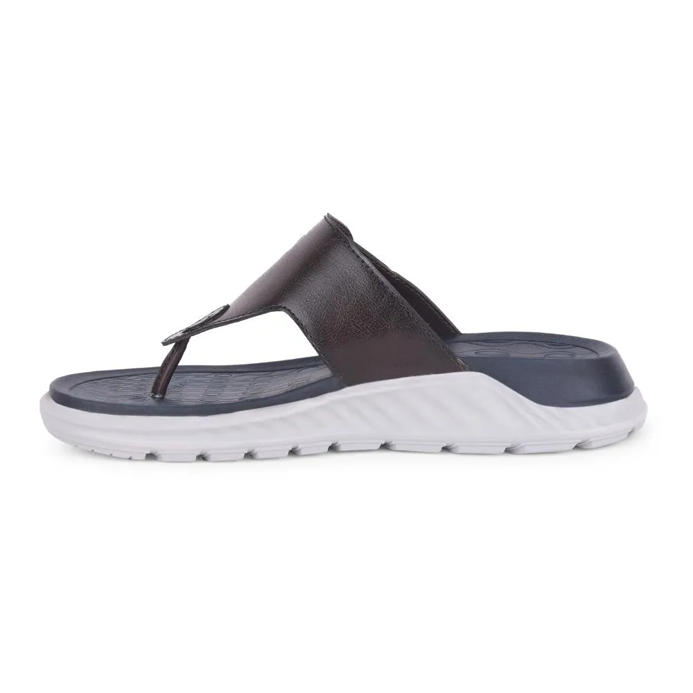 Leap7x Brown Casual Slippers For Men CHARLY-1E By Liberty