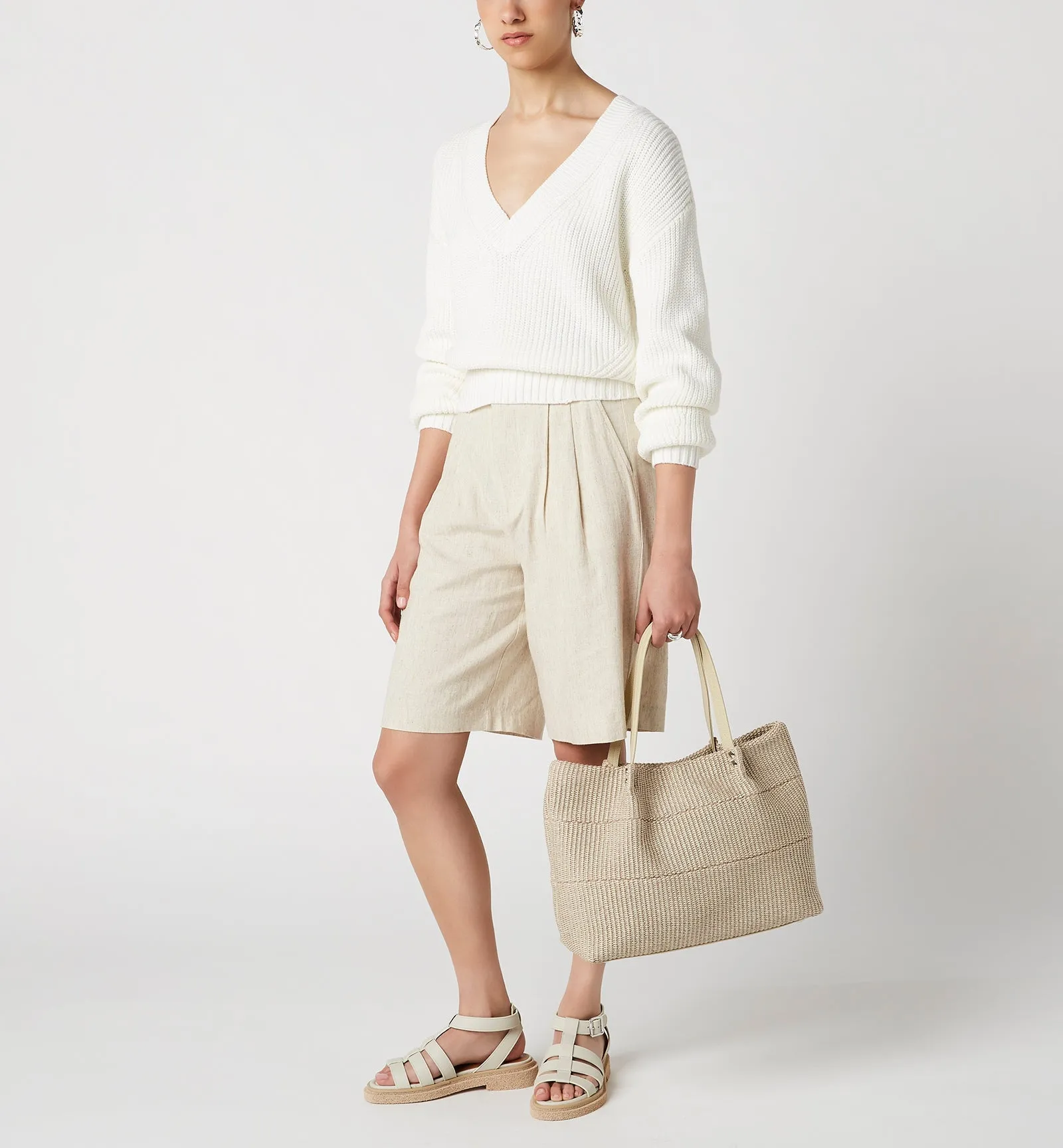LIGHT RAFFIA TOTE BAG La Canadienne
