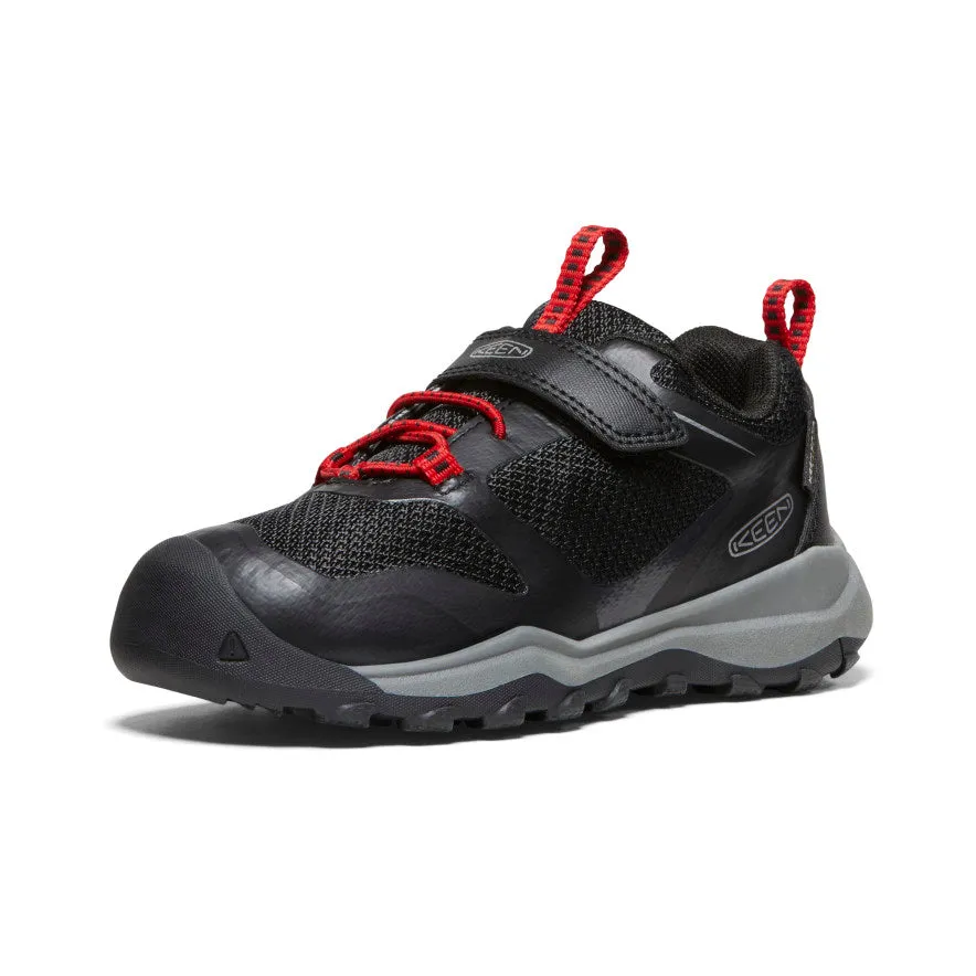 Little Kids' Wanduro Waterproof Shoe  |  Black/Ribbon Red KEEN