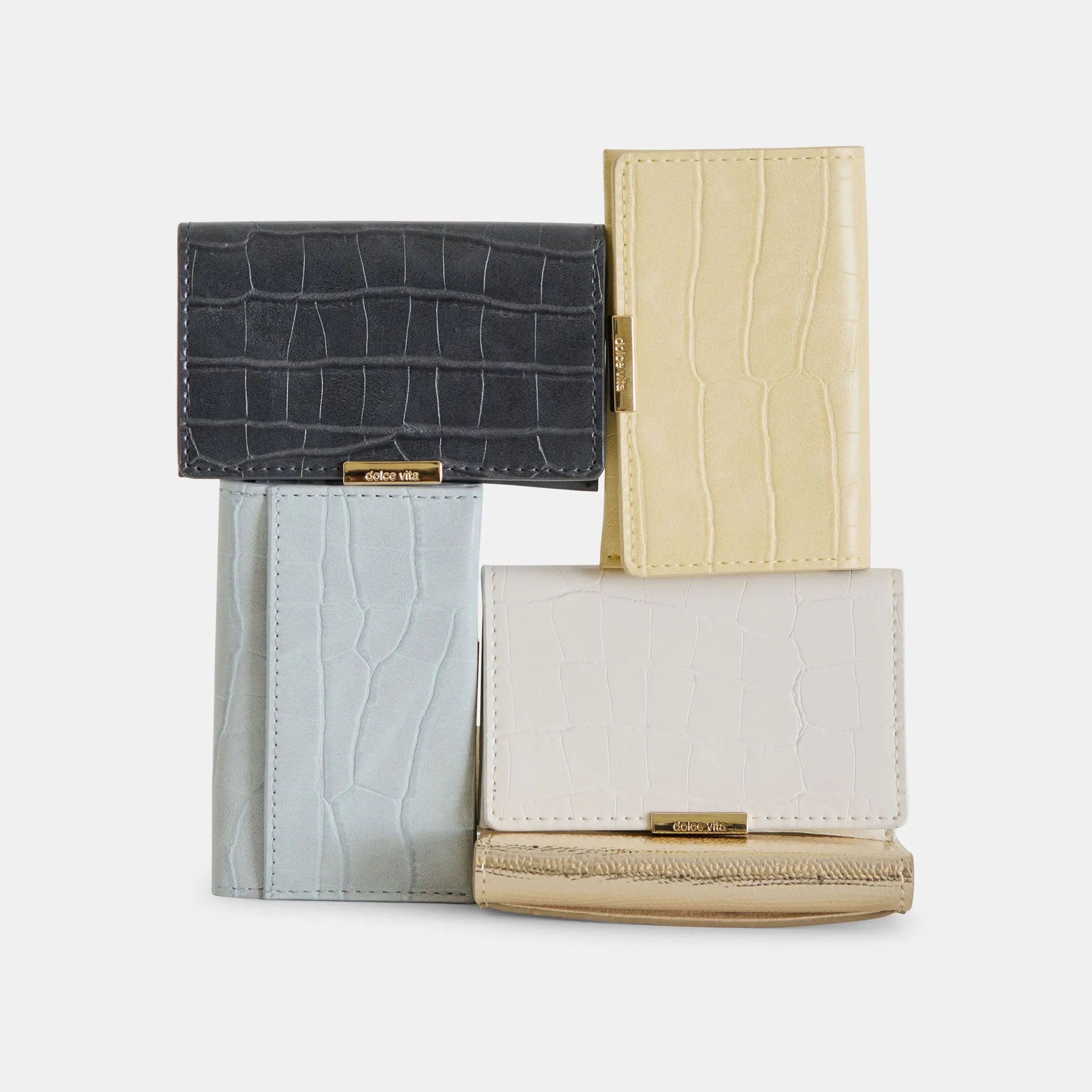MINI-ME WALLET WHITE CROCO STELLA Dolce Vita