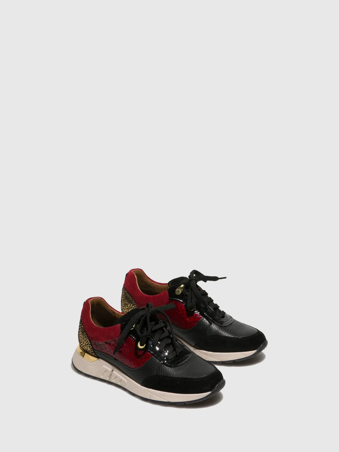 Multicolor Lace-up Trainers