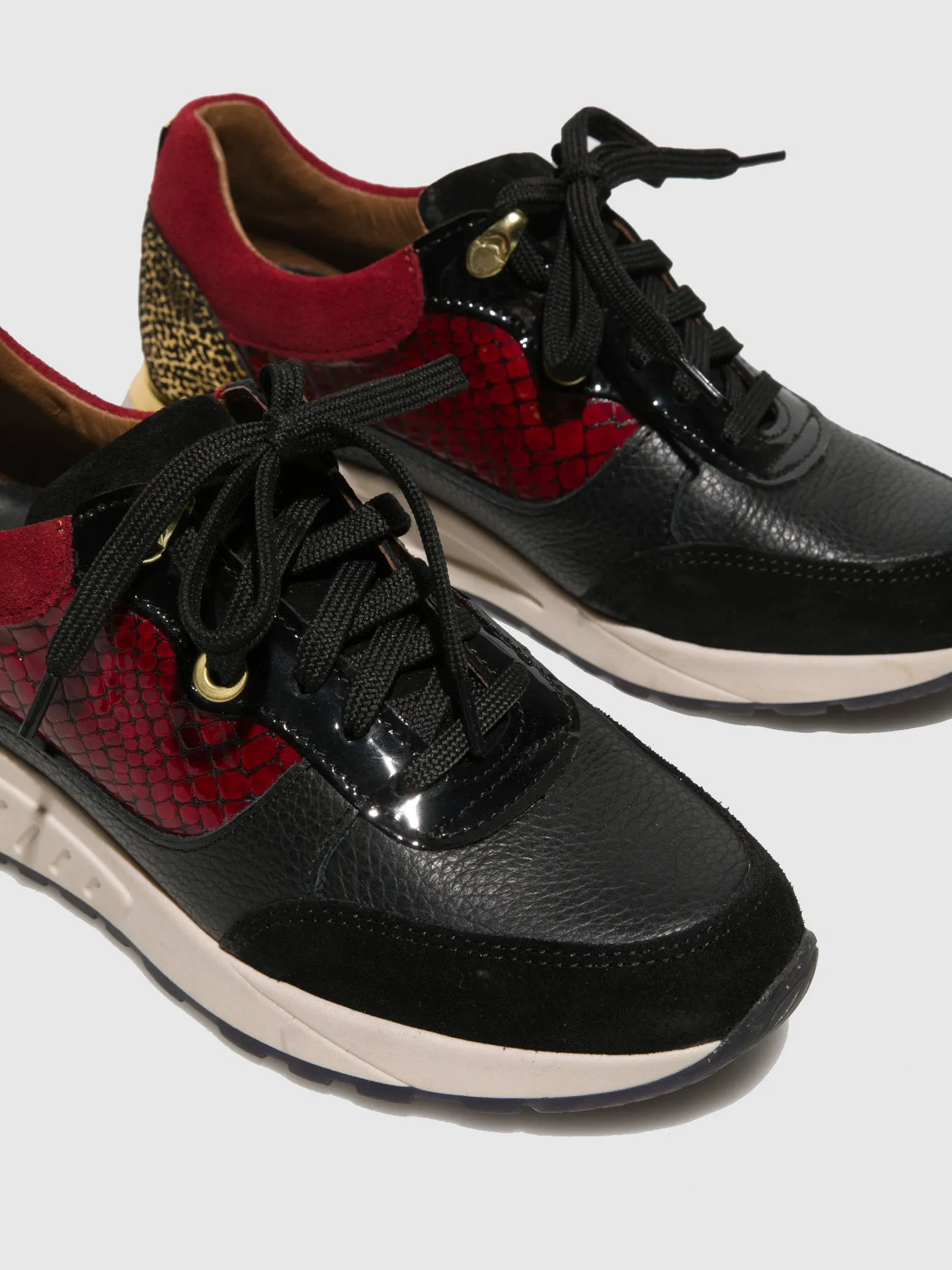 Multicolor Lace-up Trainers