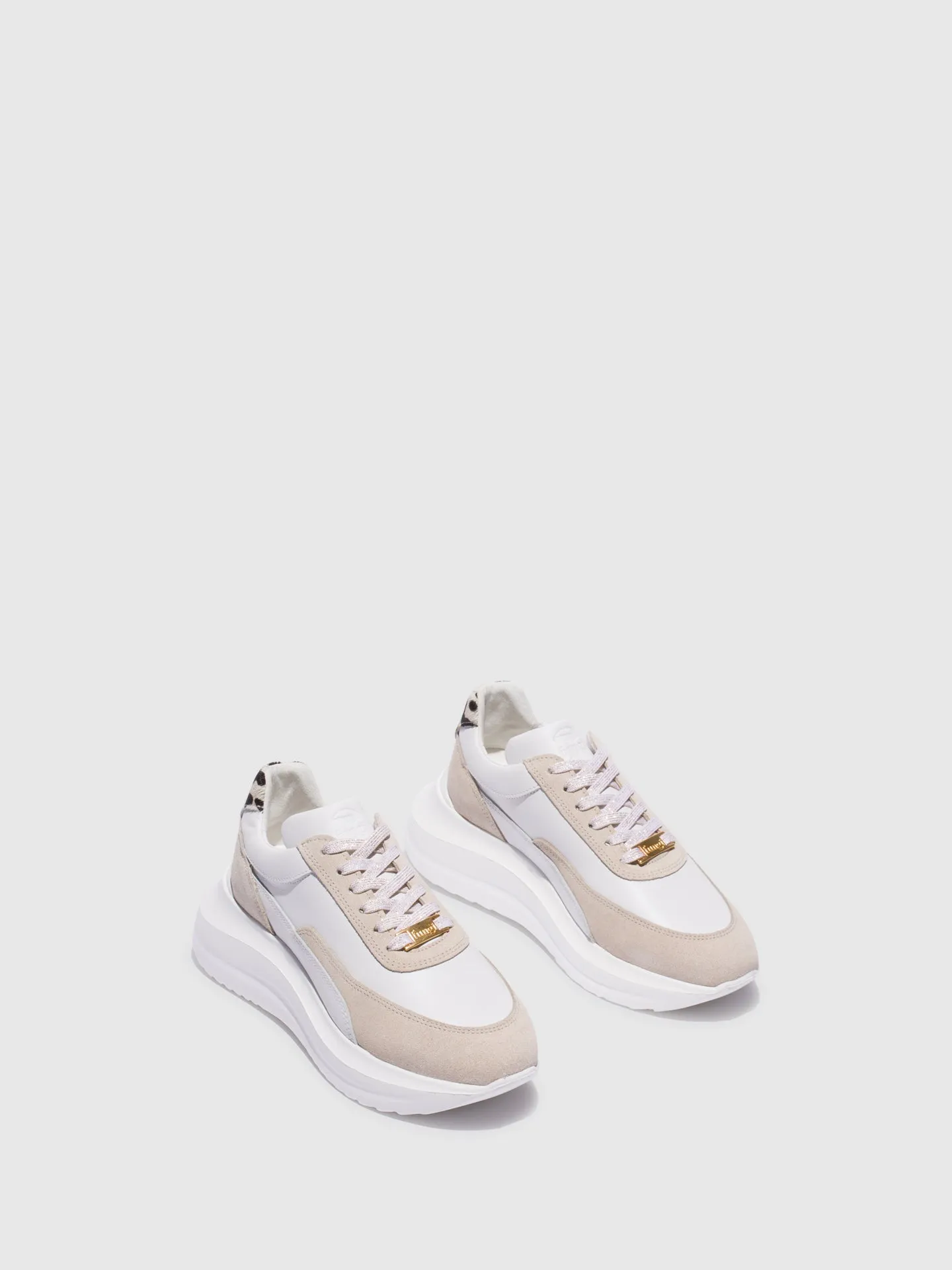 Multicolor Lace-up Trainers