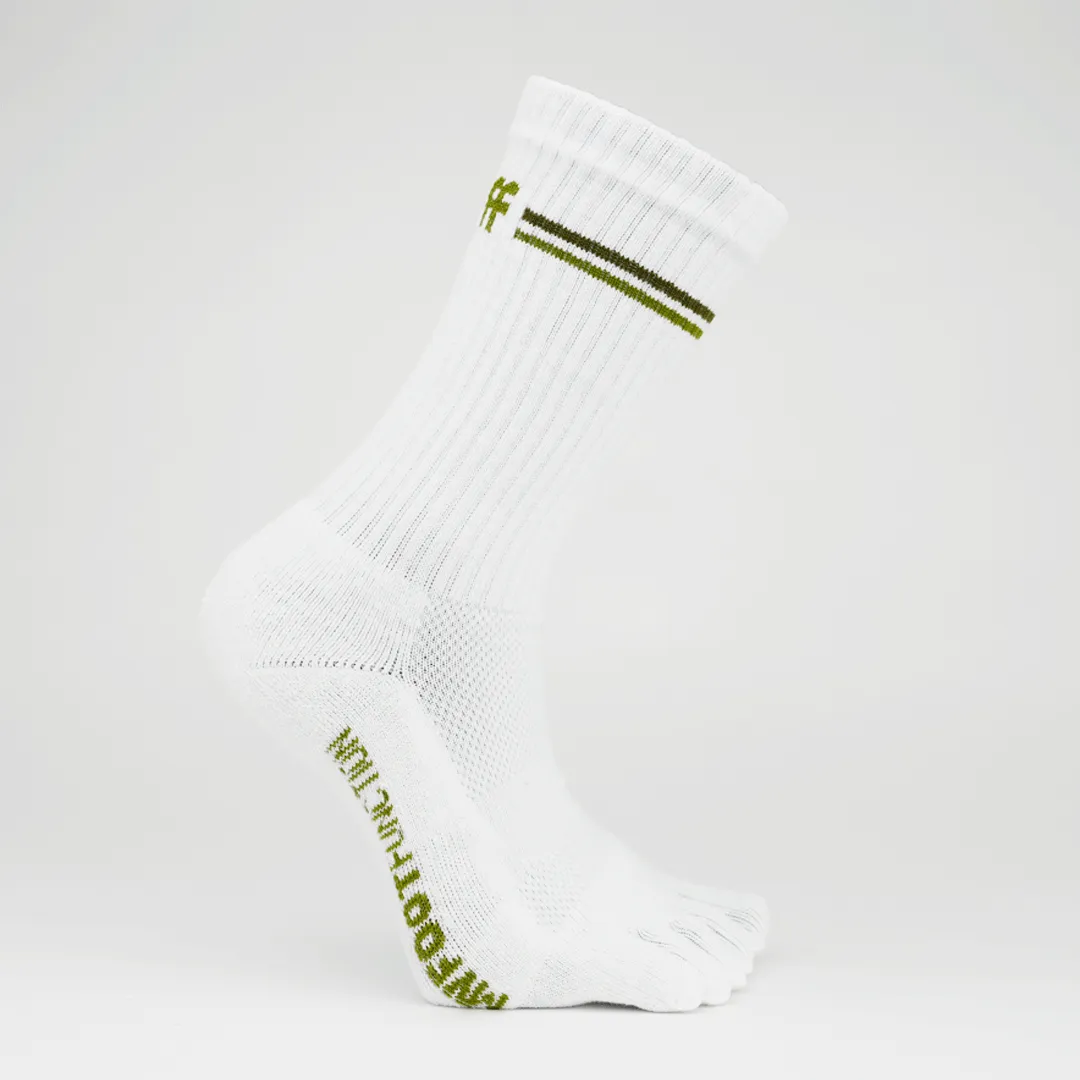 My Foot Function Tsokker  Crew Length  White & Green