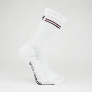 My Foot Function Tsokker  Crew Length  White & Purple