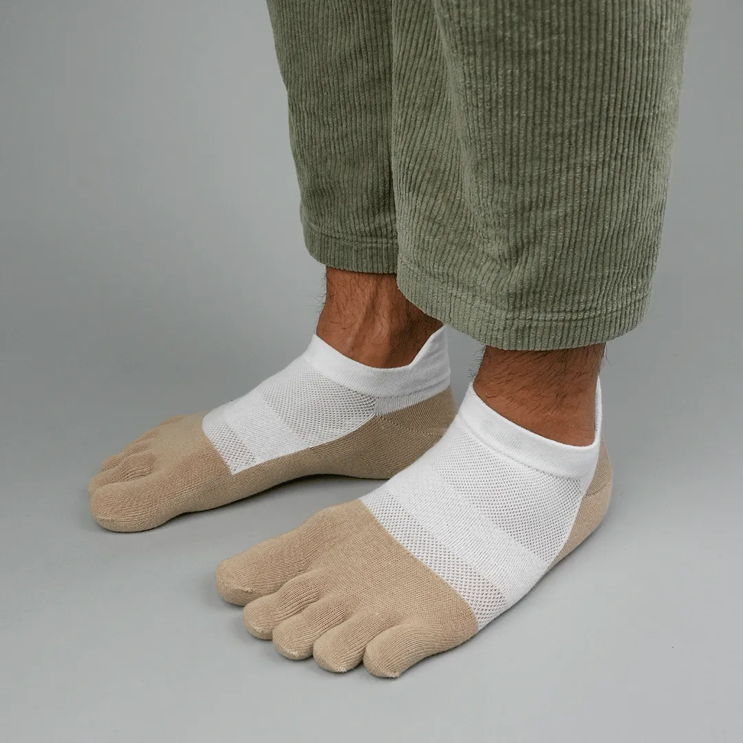 My Foot Function Tsokker  No-Show Length  White / Pepper