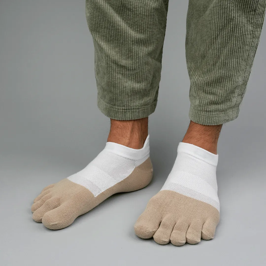 My Foot Function Tsokker  No-Show Length  White / Pepper