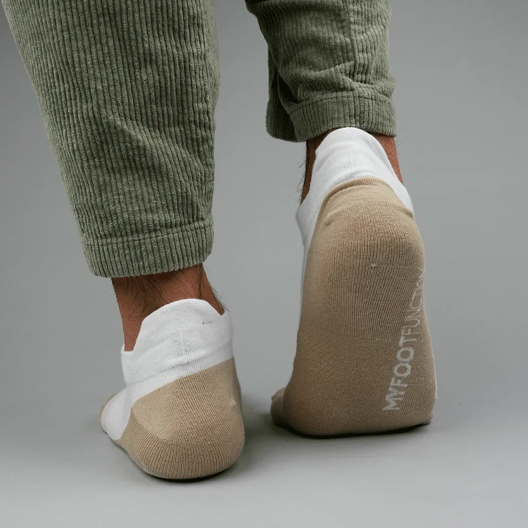 My Foot Function Tsokker  No-Show Length  White / Pepper