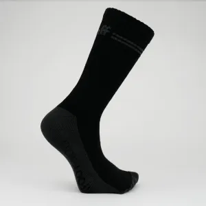 My Foot Function Wide Socks  Crew Length  Black
