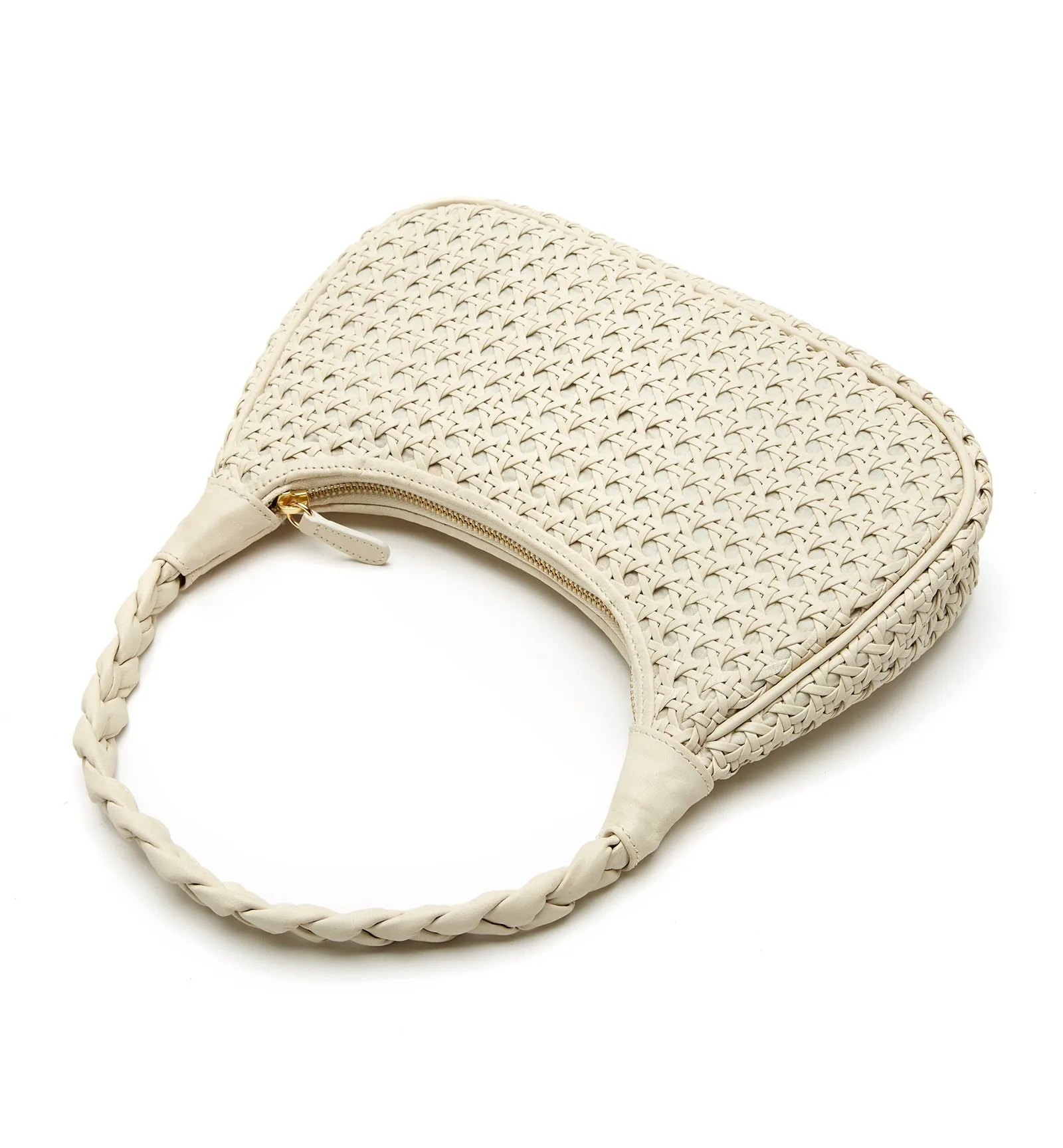 PATTI WOVEN LEATHER SHOULDER BAG La Canadienne