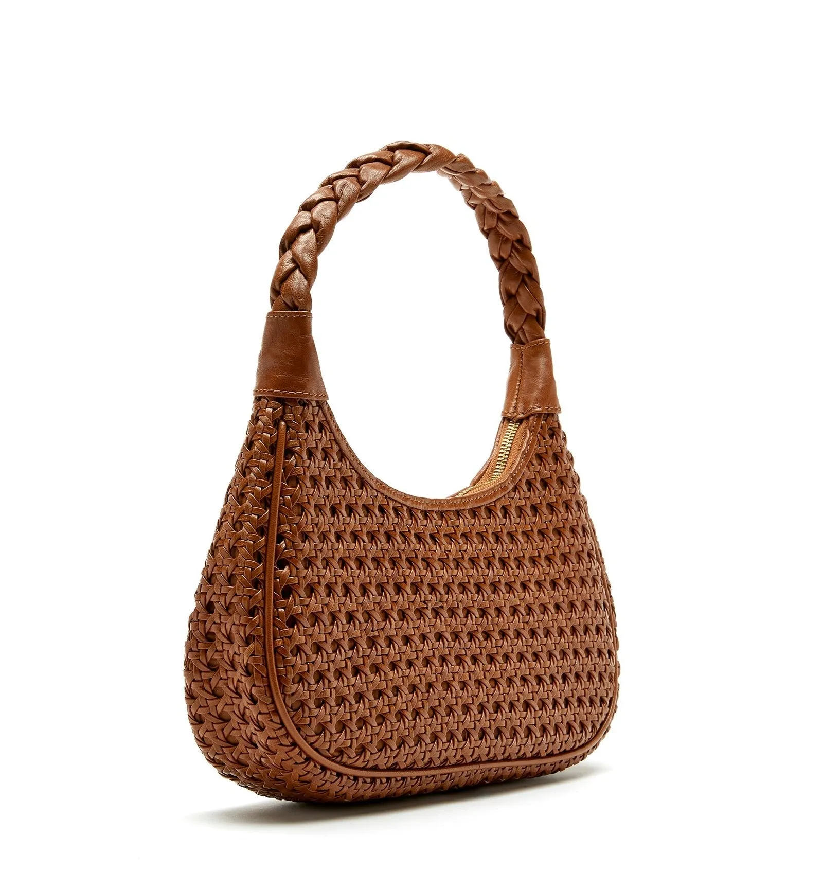 PATTI WOVEN LEATHER SHOULDER BAG La Canadienne