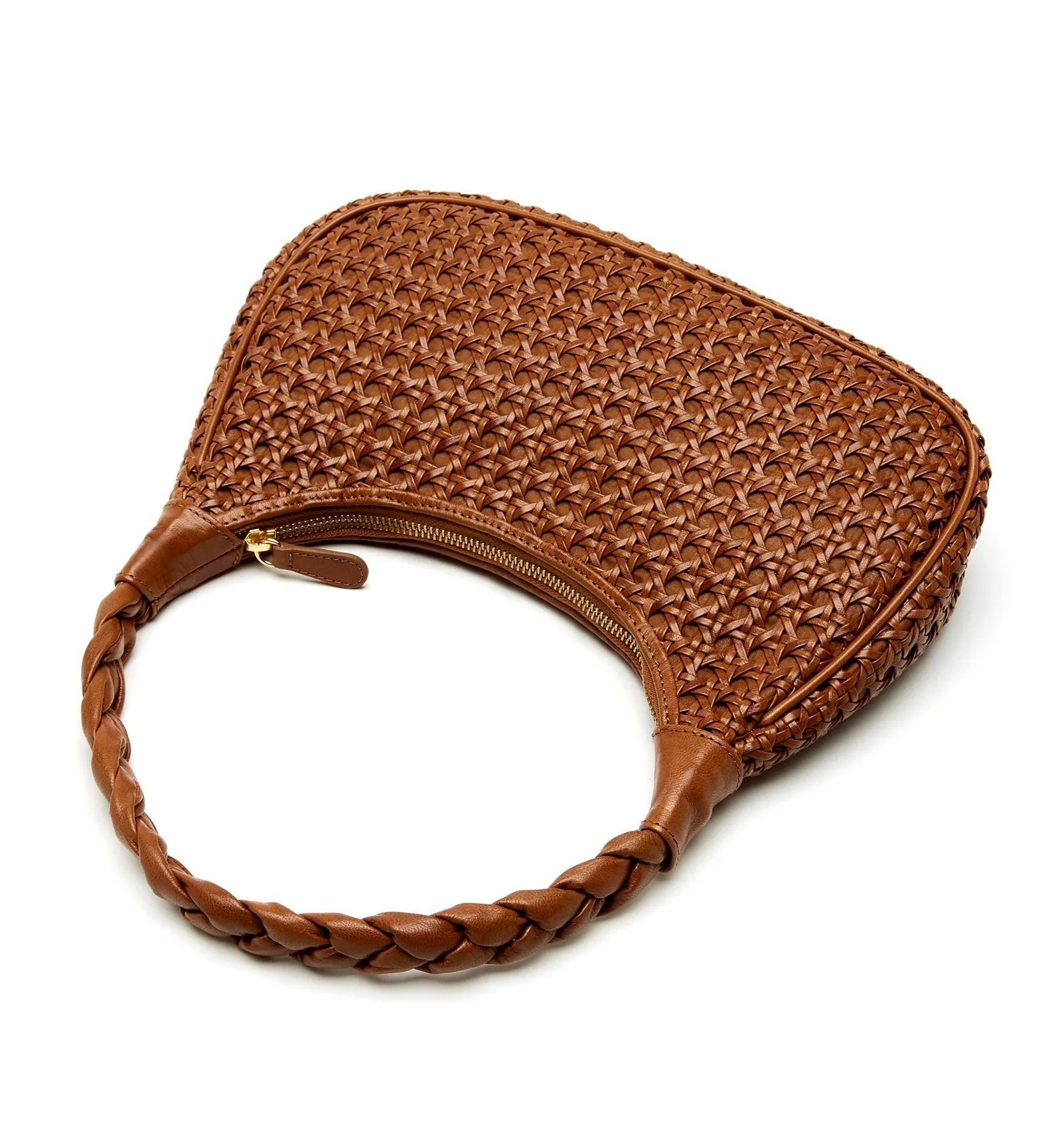 PATTI WOVEN LEATHER SHOULDER BAG La Canadienne