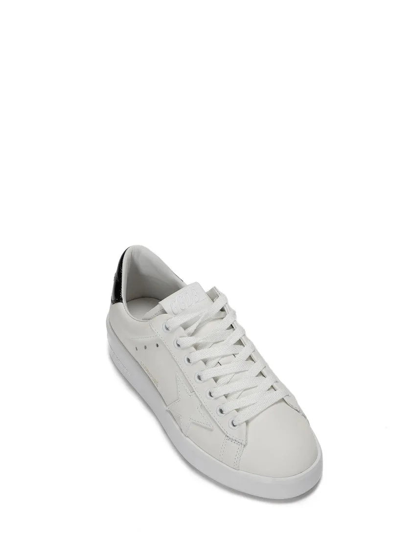 Pure Star Leather Upper And Star Patent Heel Sneakers