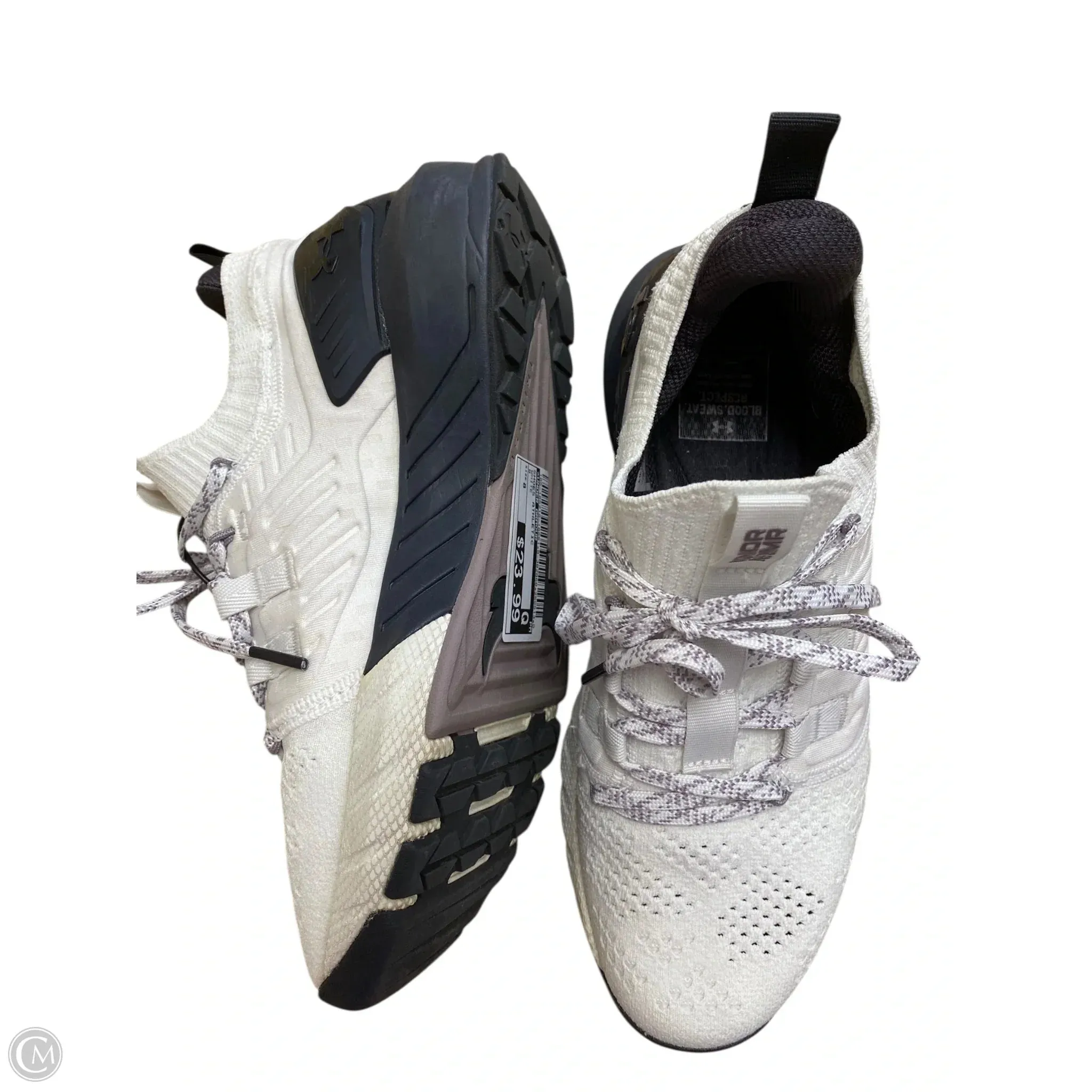 Shoes Athletic By Under Armour In White, Size: 8