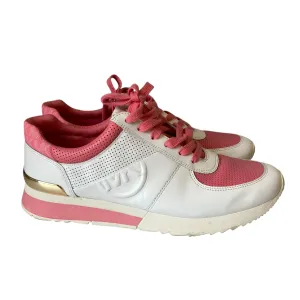 Shoes Designer By Michael Kors In Pink & White, Size:10
