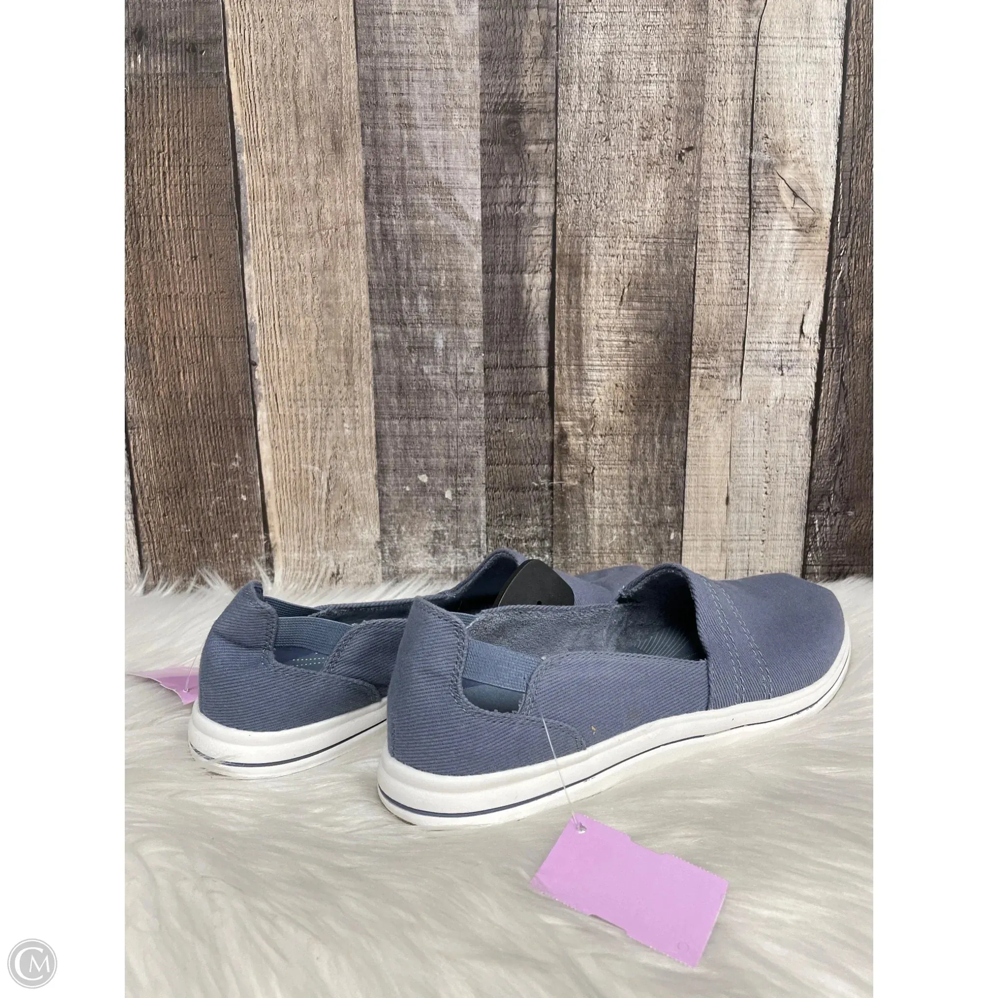 Shoes Flats By Clarks In Blue, Size: 9