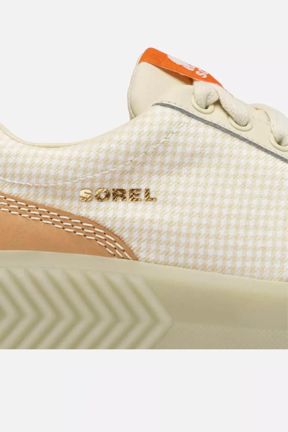 Sorel Out N About Ave Low Waterproof Sneakers for Women in Bleached Ceramic/Light Aloe | 2115191-165
