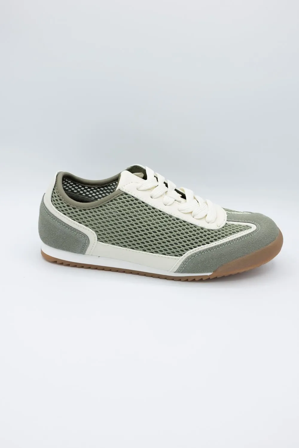 Top Moda Carly Mesh Sneakers for Women in Green | CARLY-1 GREEN
