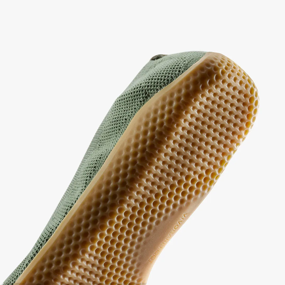 Vivobarefoot Asana Yin Ballerina Knit Womens  Dusty Green