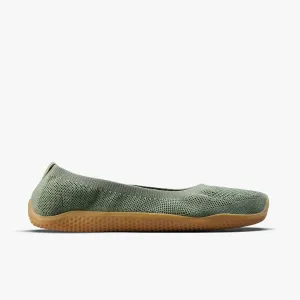 Vivobarefoot Asana Yin Ballerina Knit Womens  Dusty Green