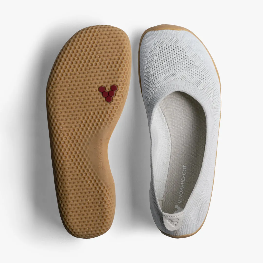 Vivobarefoot Asana Yin Ballerina Knit Womens  Limestone
