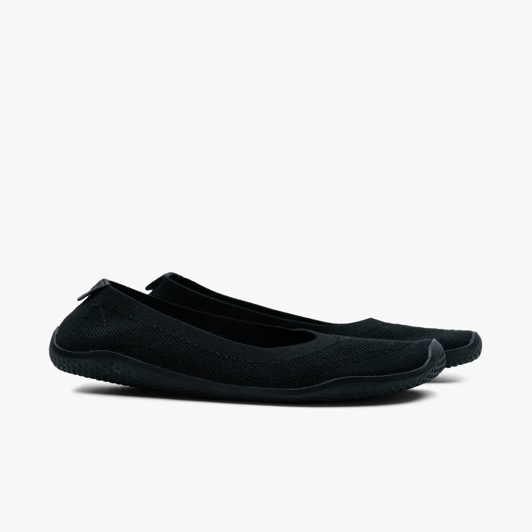 Vivobarefoot Asana Yin Ballerina Knit Womens  Obsidian