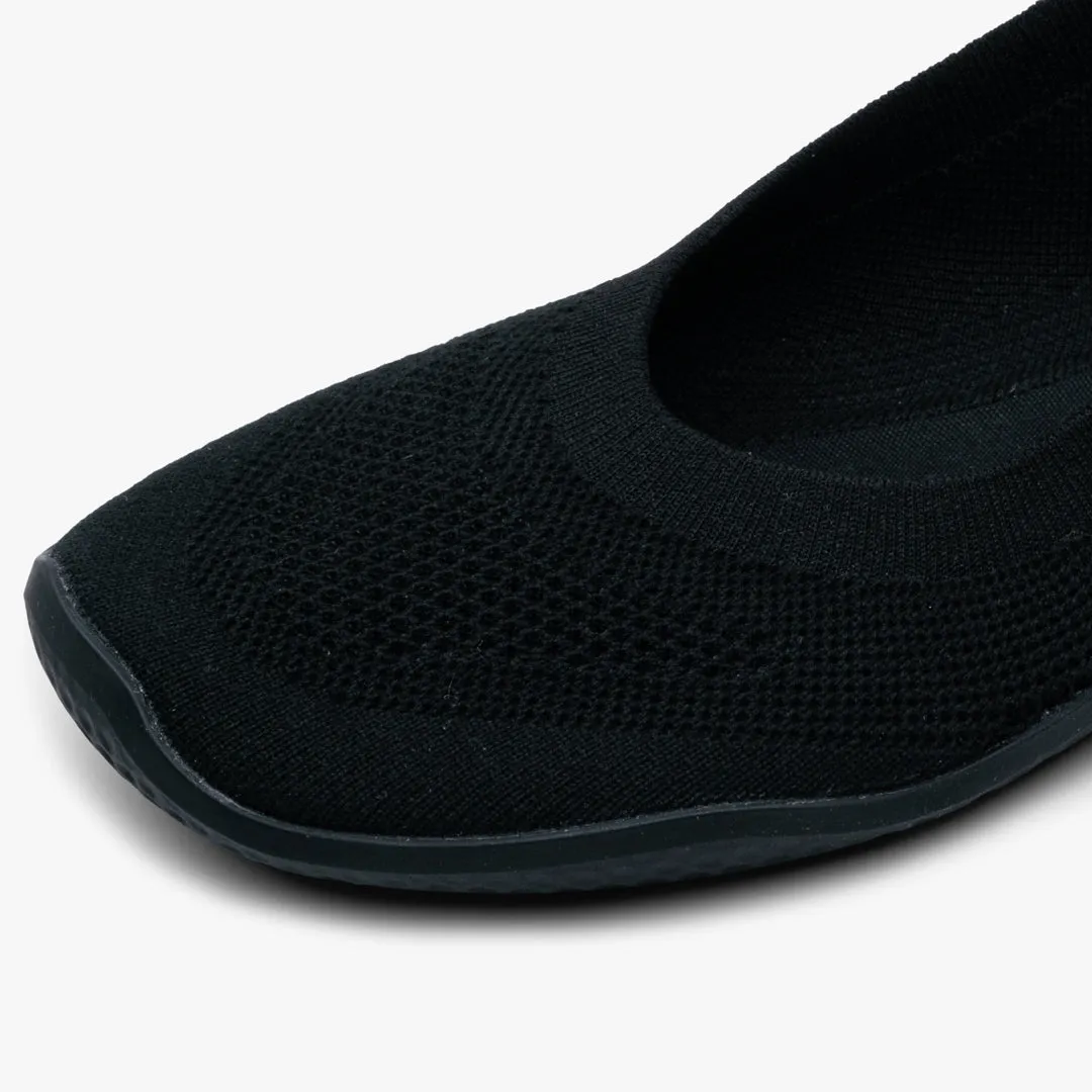 Vivobarefoot Asana Yin Ballerina Knit Womens  Obsidian