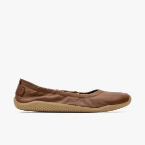 Vivobarefoot Asana Yin Ballerina Leather Womens  Tan