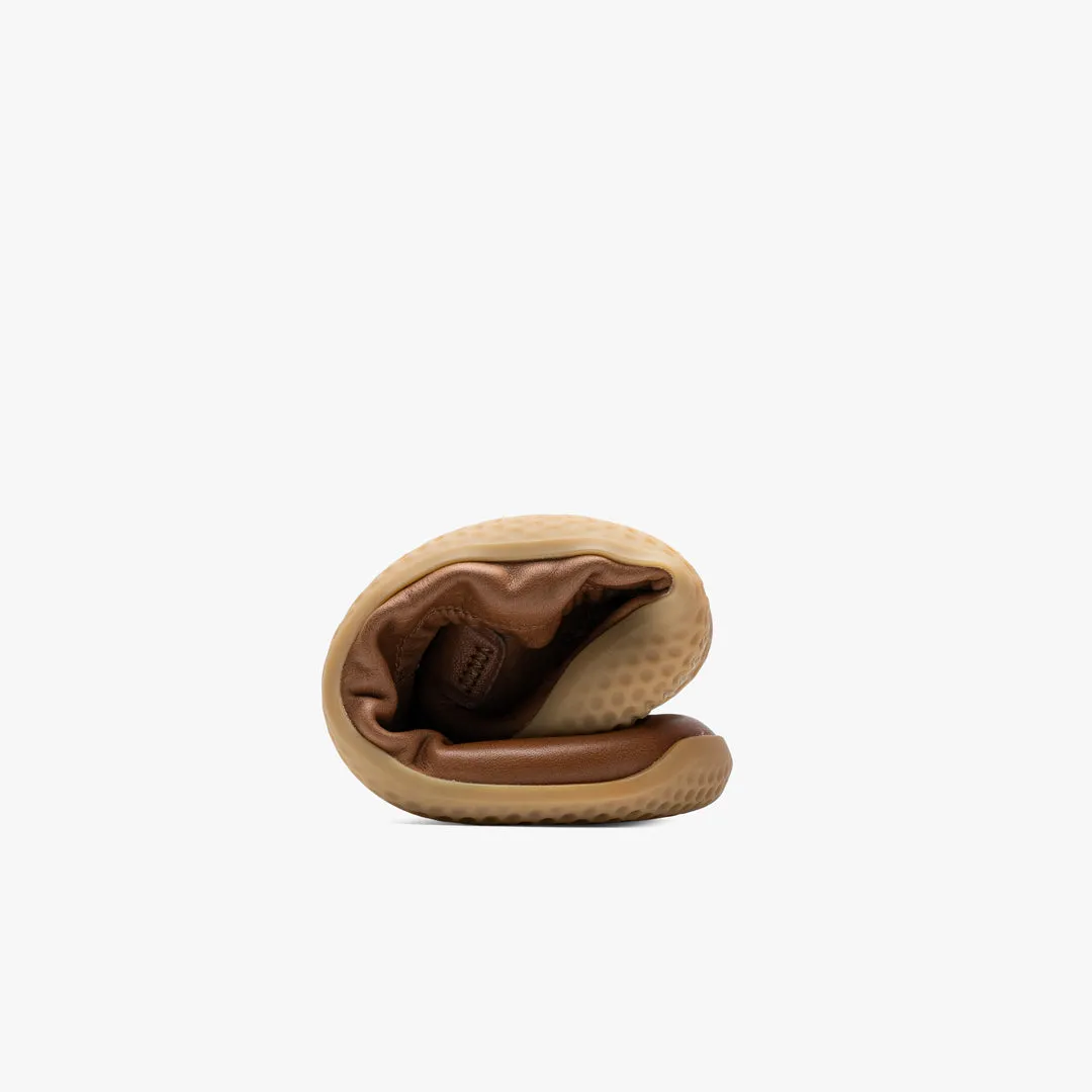 Vivobarefoot Asana Yin Ballerina Leather Womens  Tan