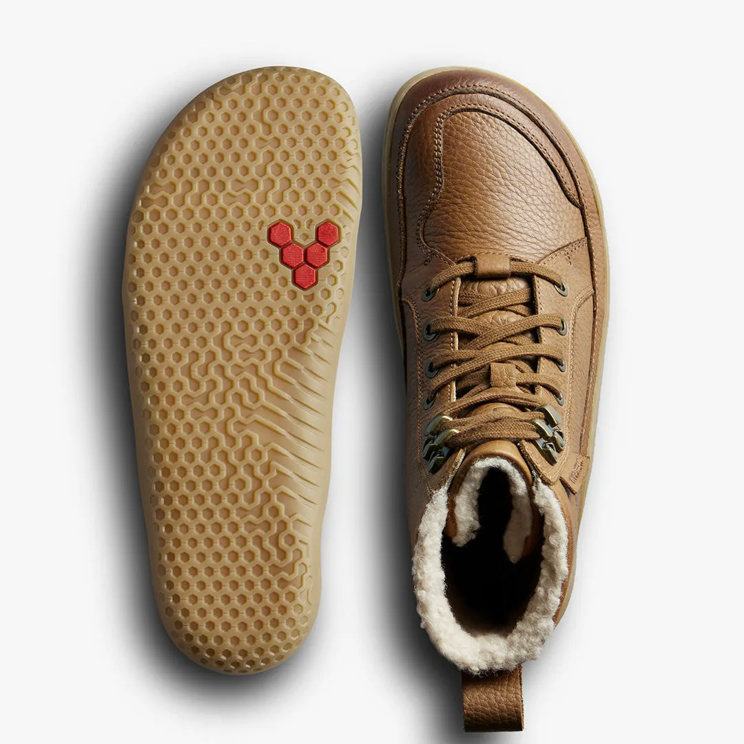 Vivobarefoot Gobi Boot Warmlined Womens  Light Tan