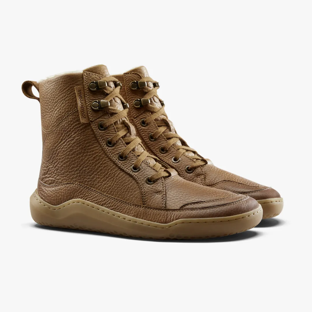 Vivobarefoot Gobi Boot Warmlined Womens  Light Tan