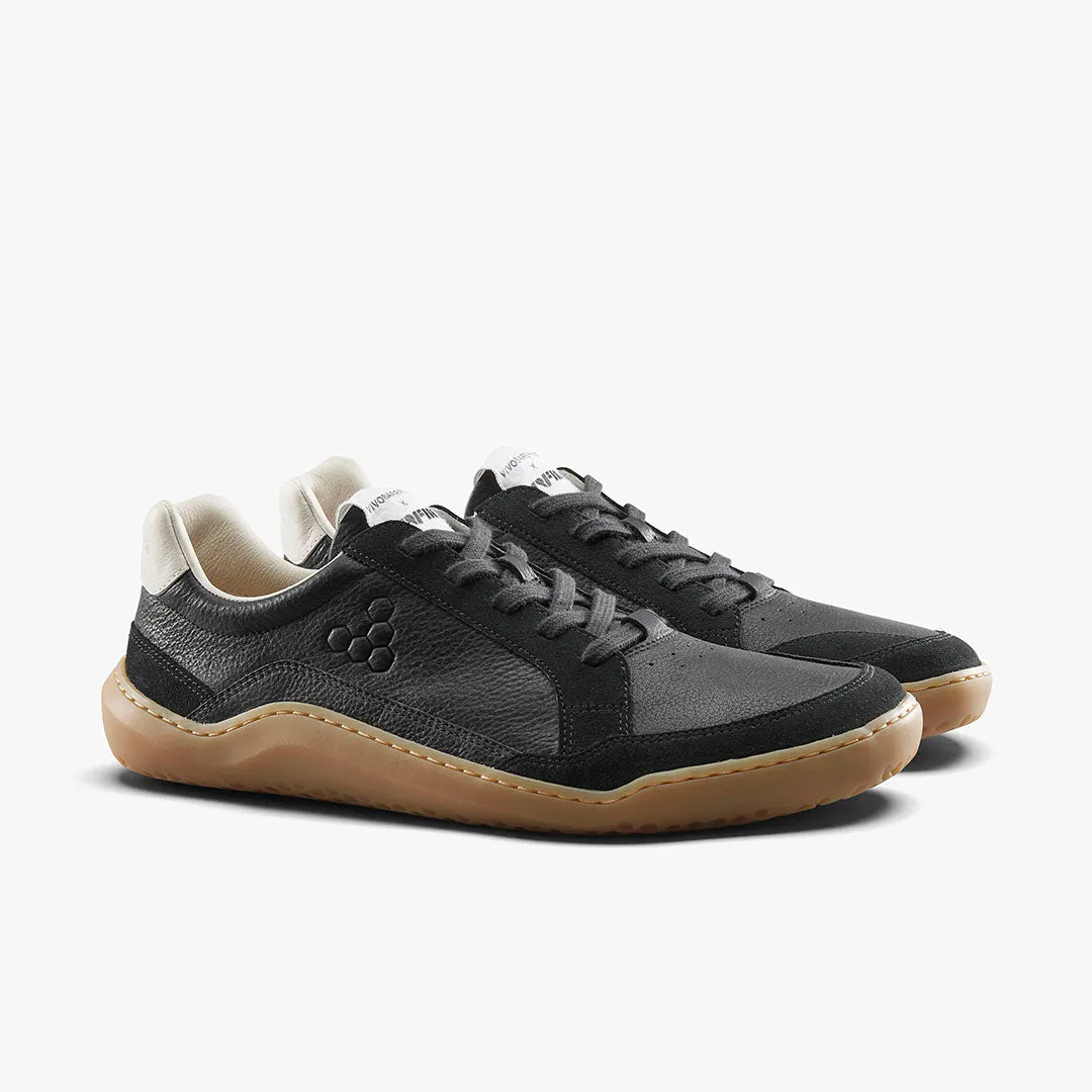 Vivobarefoot Gobi II Sneaker Premium Leather Mens  Obsidian