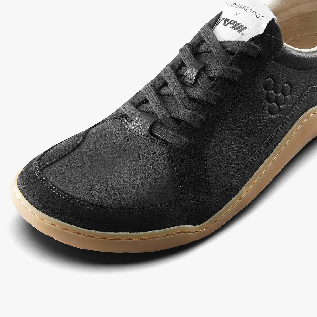 Vivobarefoot Gobi II Sneaker Premium Leather Mens  Obsidian