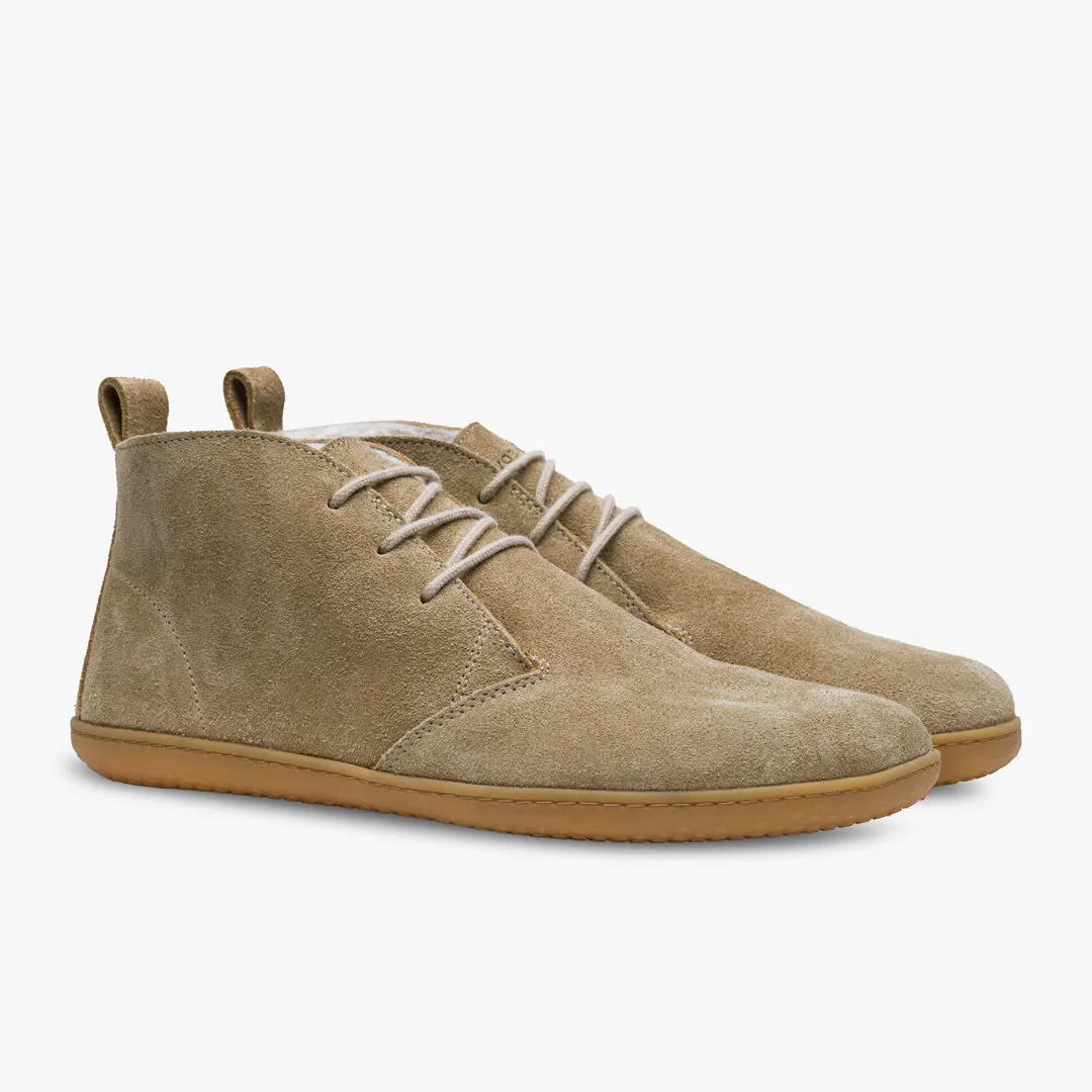 Vivobarefoot Gobi III Winter Mens  Tan Suede