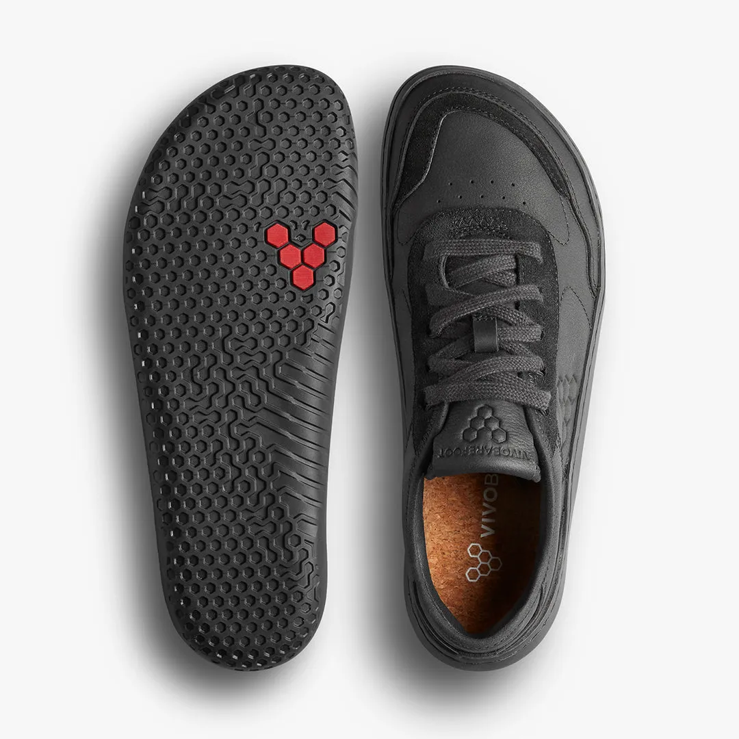 Vivobarefoot Gobi Sneaker Leather Mens  Obsidian