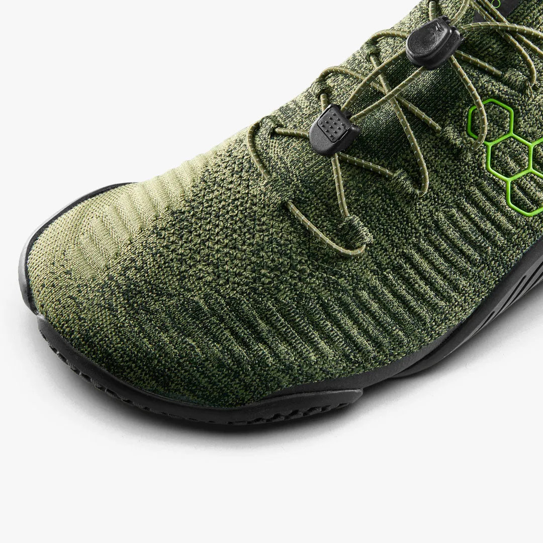 Vivobarefoot Motus Flex Mens  Forest Green/Acid Lime