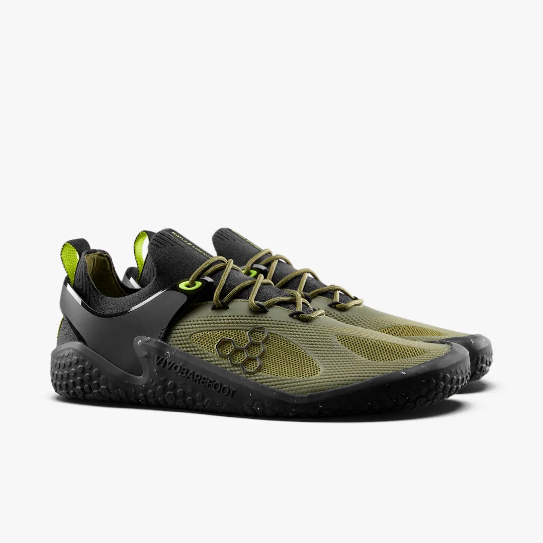 Vivobarefoot Motus Strength Mens  Forest Green/Acid Lime