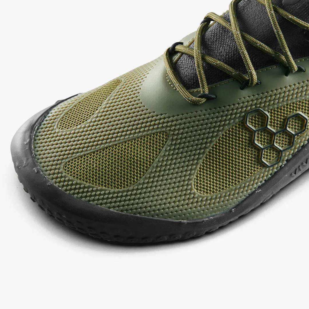 Vivobarefoot Motus Strength Mens  Forest Green/Acid Lime