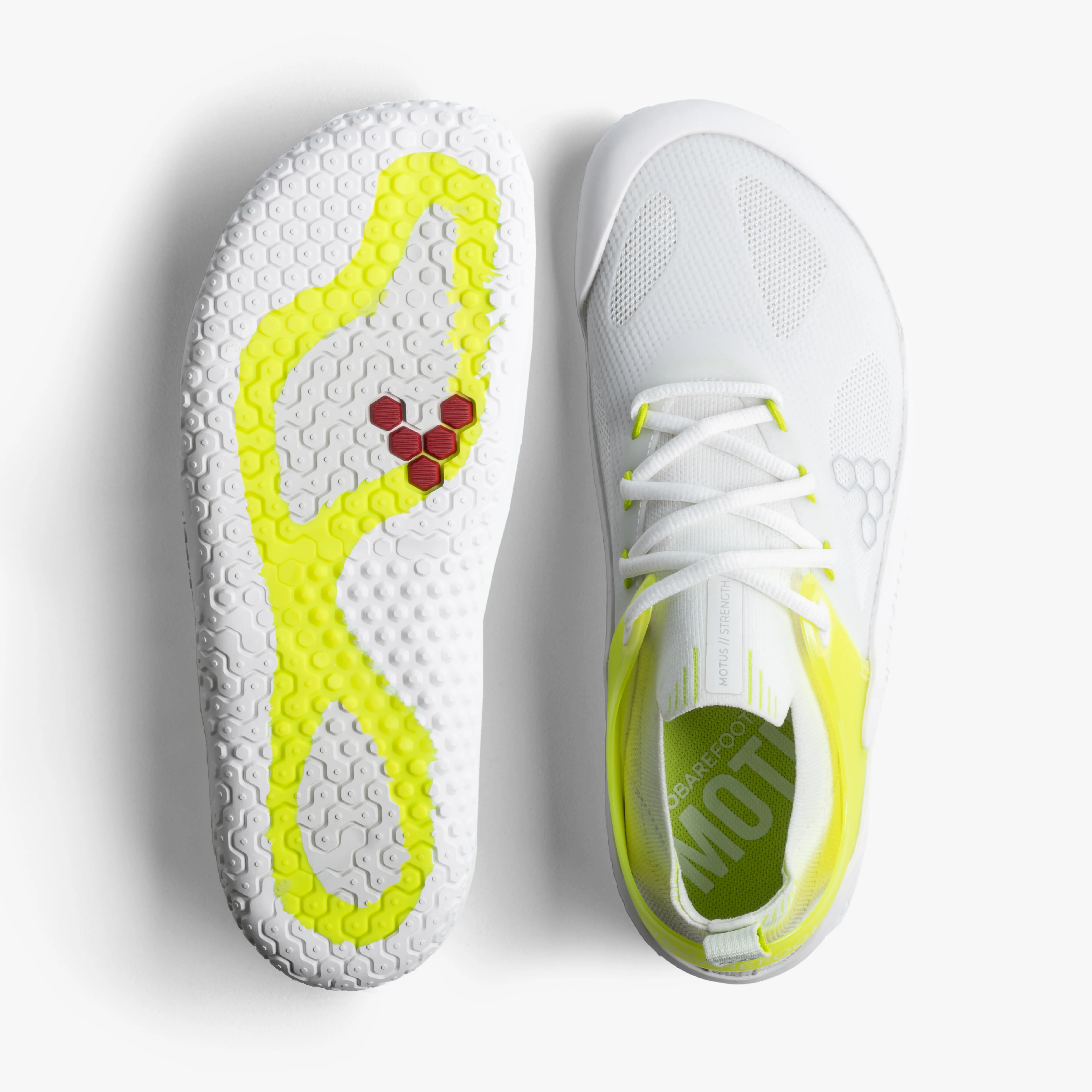 Vivobarefoot Motus Strength Mens  White / Acid Lime