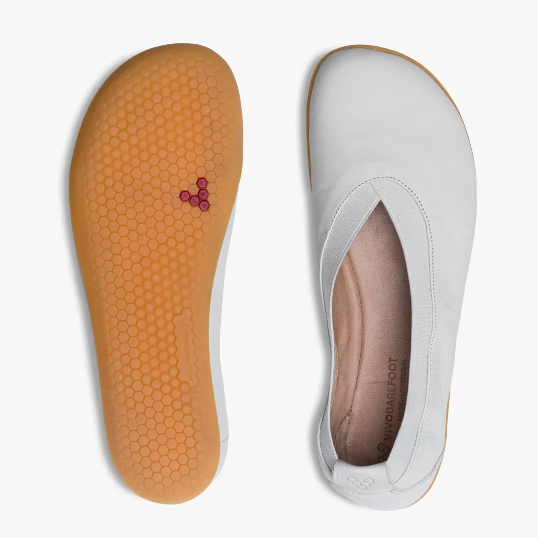 Vivobarefoot Opanka Ballerina Womens  Limestone
